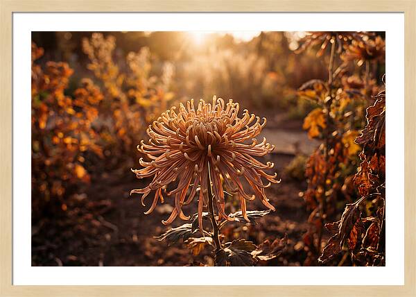 Spider Chrysanthemum Blooming Brightly