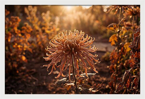 Spider Chrysanthemum Blooming Brightly
