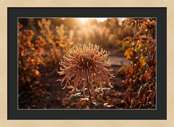 Spider Chrysanthemum Blooming Brightly