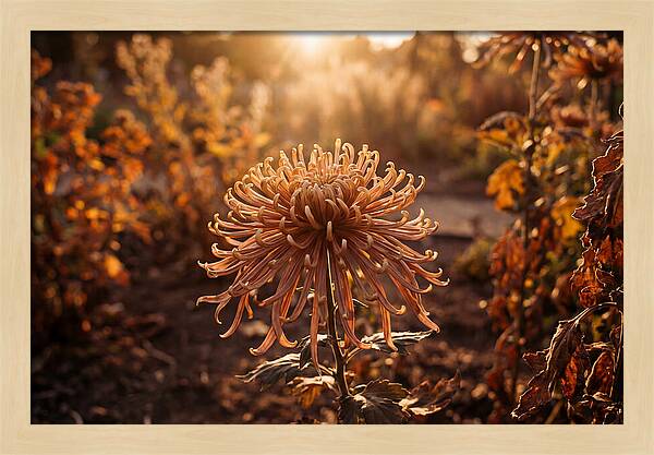 Spider Chrysanthemum Blooming Brightly