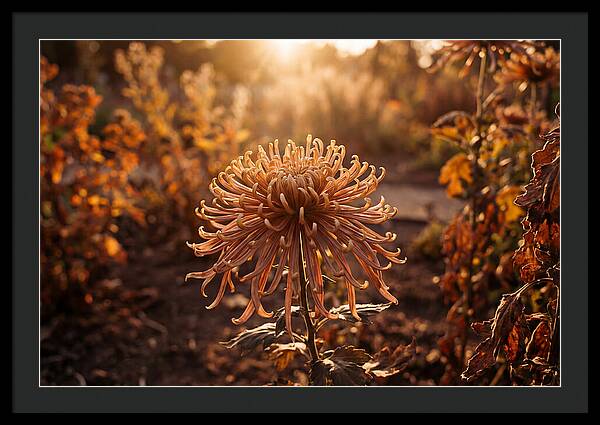 Spider Chrysanthemum Blooming Brightly