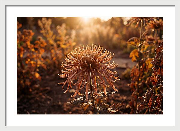 Spider Chrysanthemum Blooming Brightly