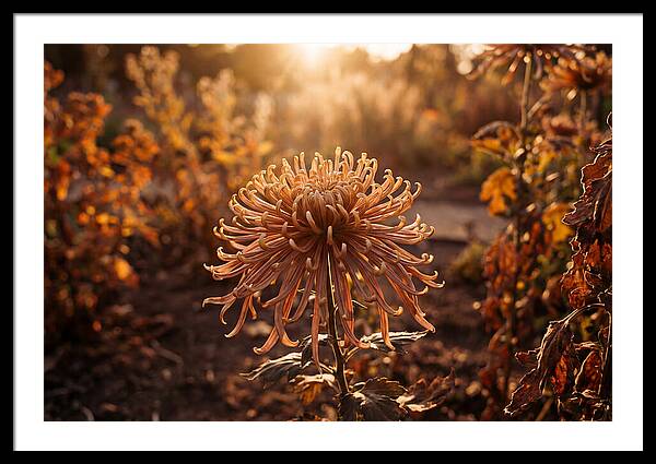Spider Chrysanthemum Blooming Brightly