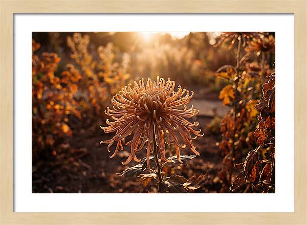 Spider Chrysanthemum Blooming Brightly