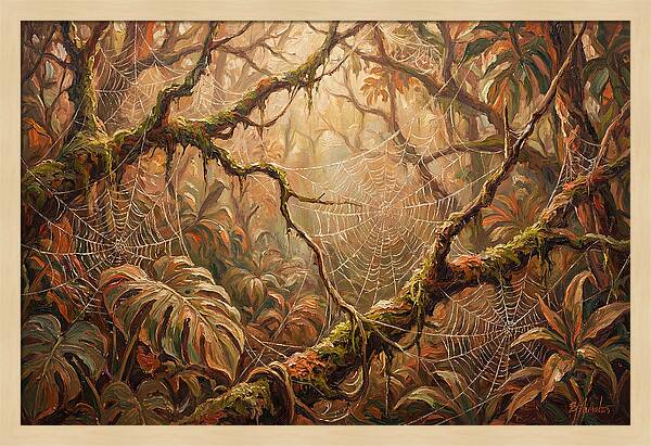 Spider Webs In The Jungle