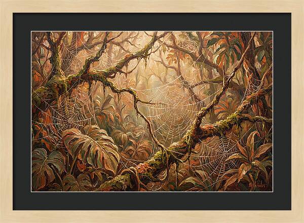 Spider Webs In The Jungle
