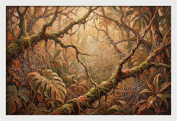 Spider Webs In The Jungle