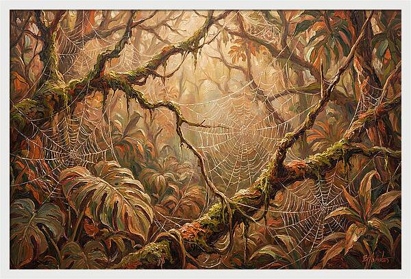 Spider Webs In The Jungle