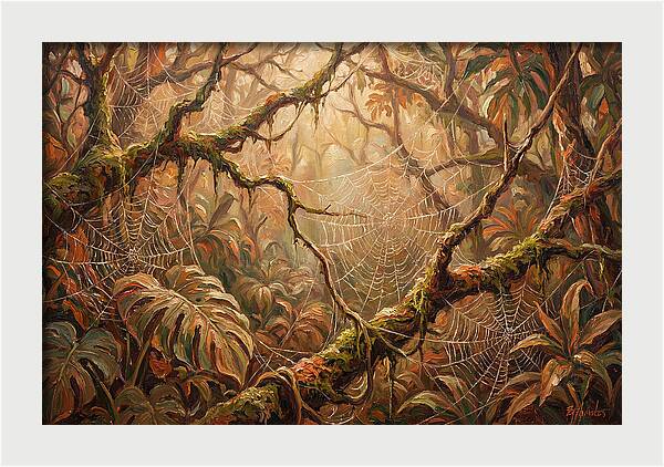 Spider Webs In The Jungle