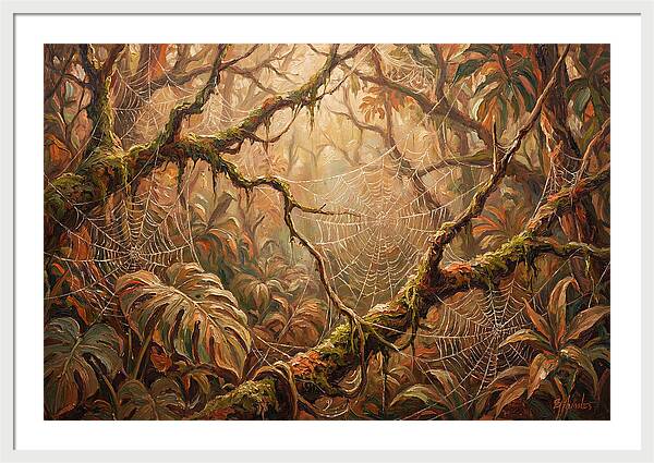 Spider Webs In The Jungle