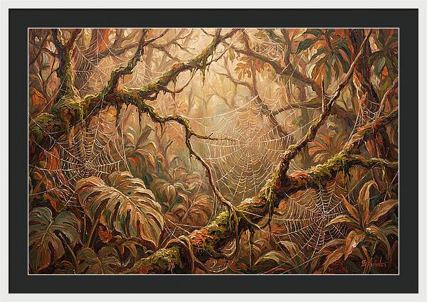 Spider Webs In The Jungle