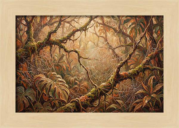 Spider Webs In The Jungle