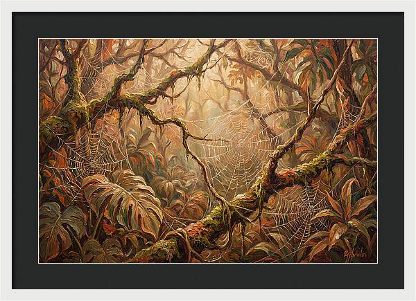 Spider Webs In The Jungle