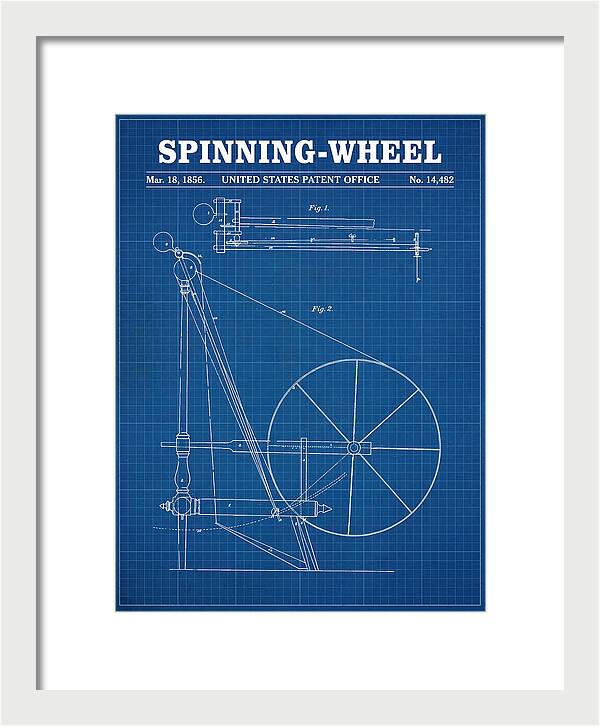 Spinning Wheel Blueprint Patent Us14482a