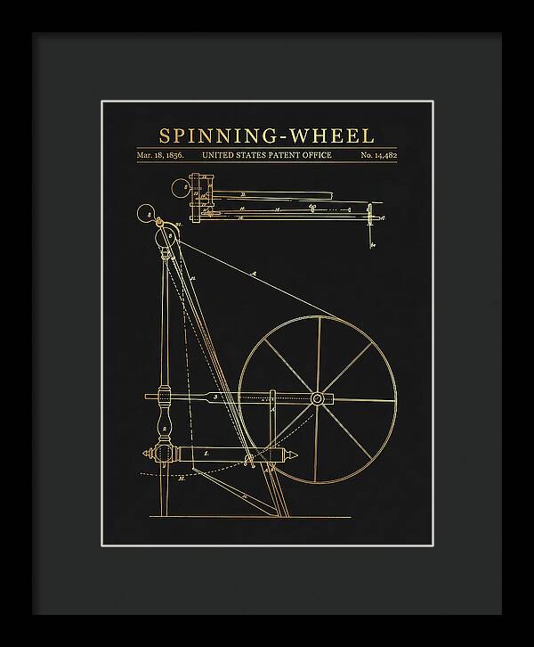 Spinning Wheel Gold Patent Us14482a