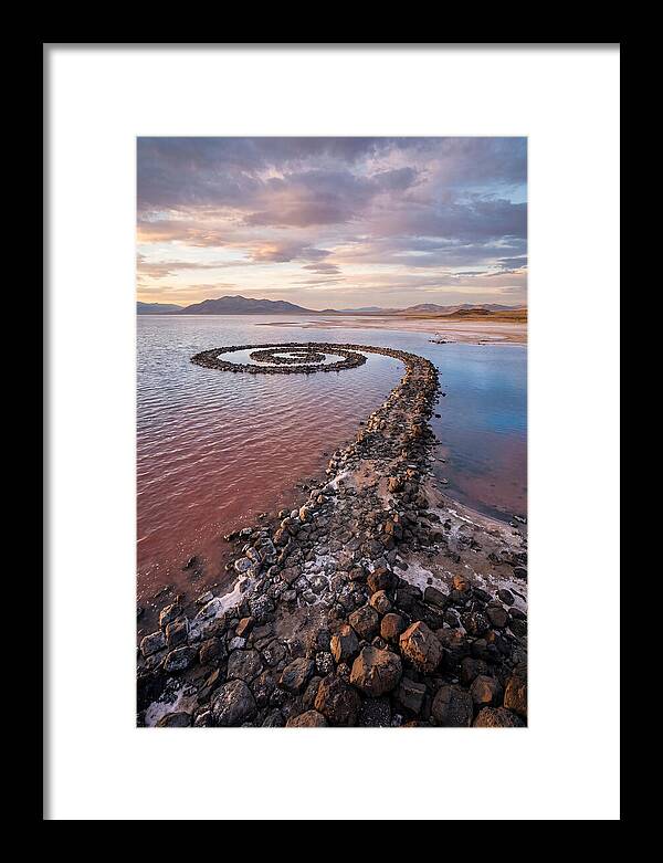 Spiral Jetty At Sunset