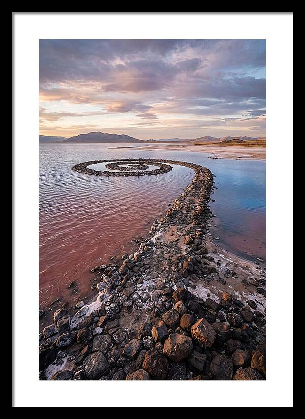 Spiral Jetty At Sunset