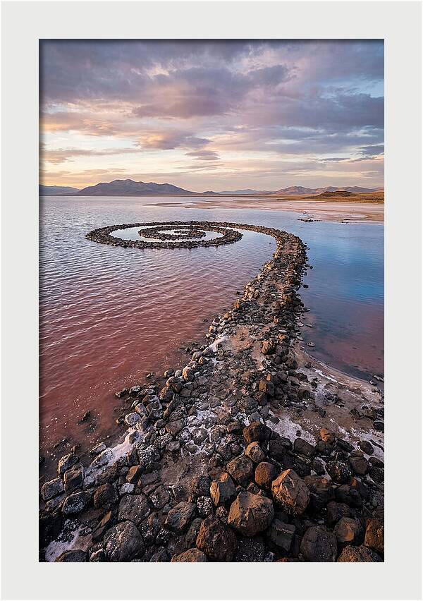 Spiral Jetty At Sunset