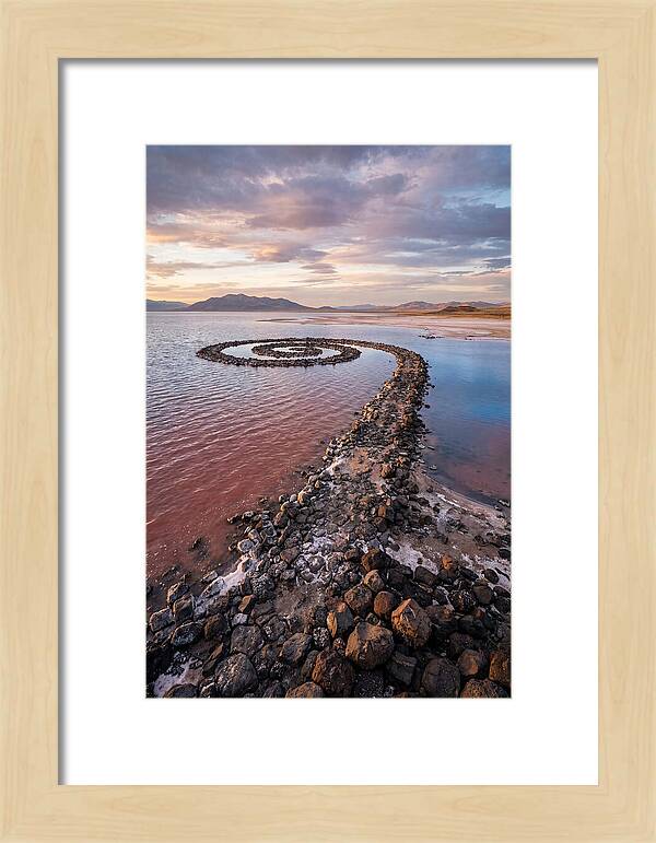 Spiral Jetty At Sunset