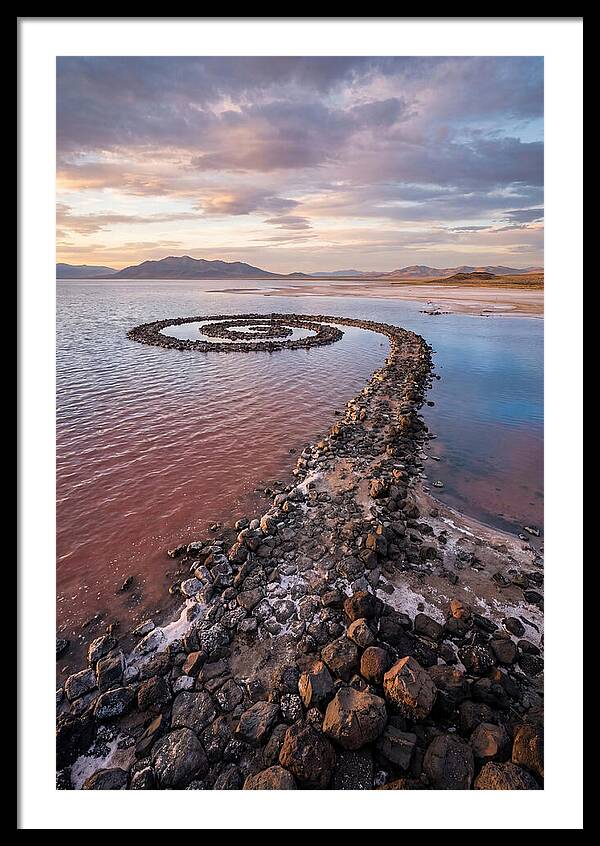Spiral Jetty At Sunset