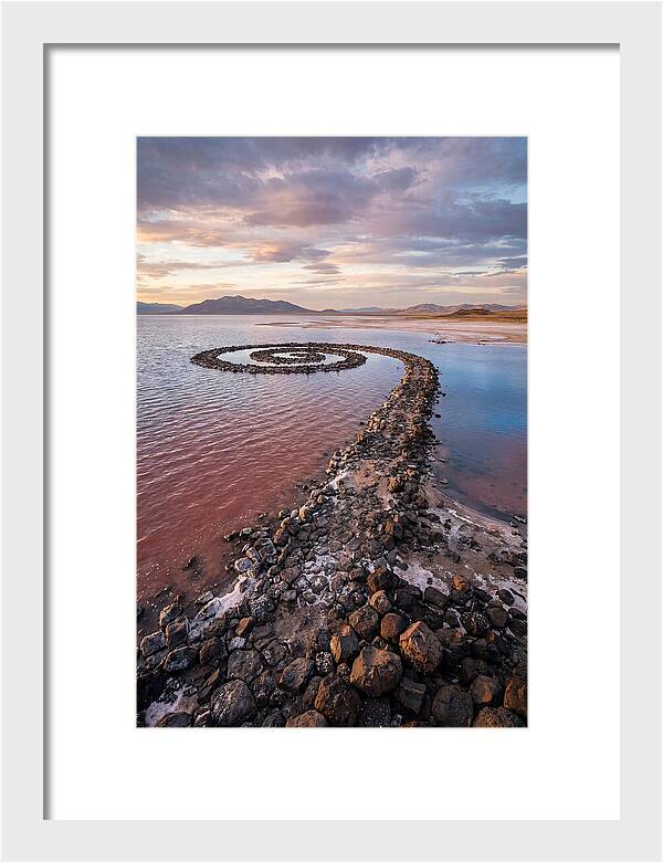 Spiral Jetty At Sunset