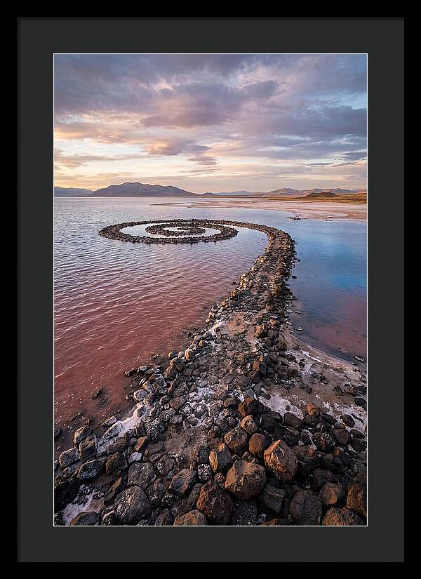 Spiral Jetty At Sunset