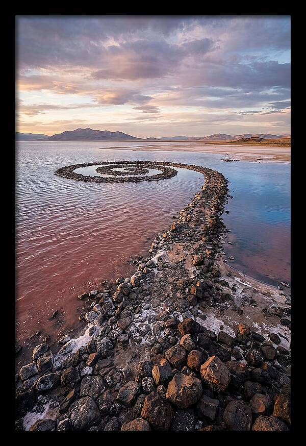 Spiral Jetty At Sunset