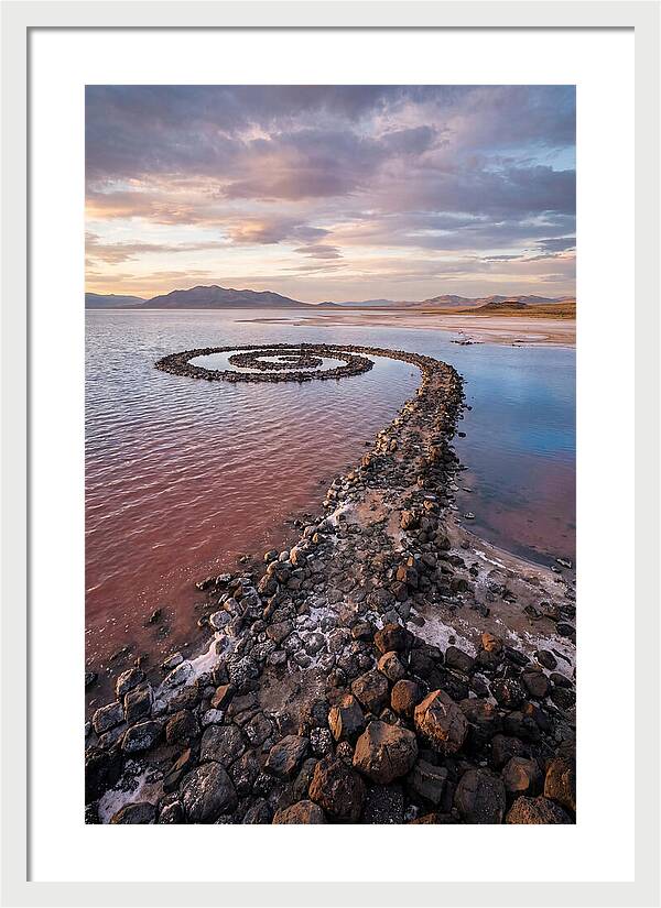 Spiral Jetty At Sunset