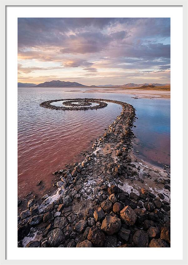 Spiral Jetty At Sunset