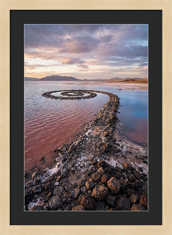 Spiral Jetty At Sunset
