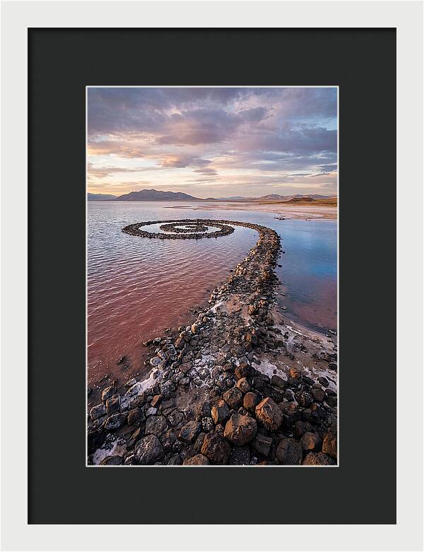 Spiral Jetty At Sunset