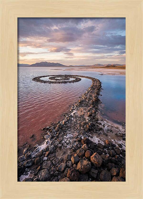 Spiral Jetty At Sunset