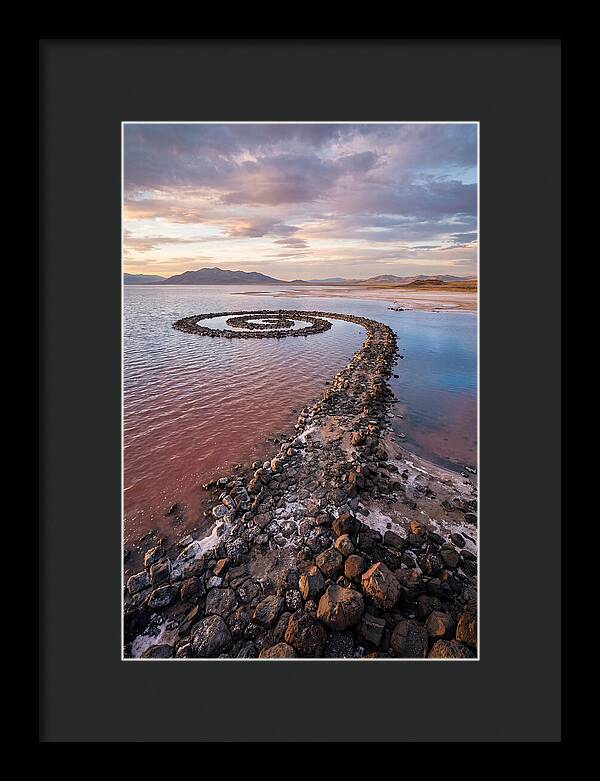 Spiral Jetty At Sunset