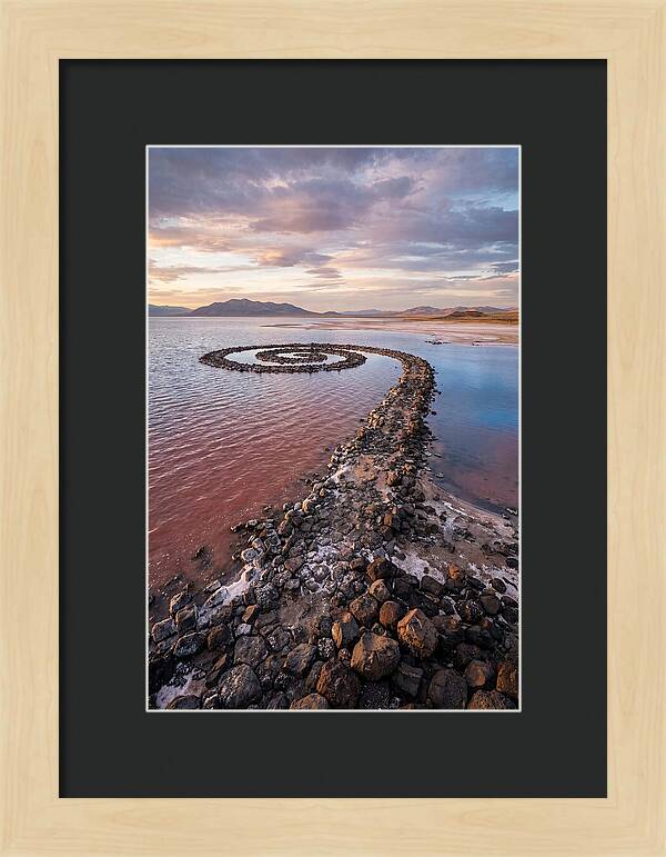 Spiral Jetty At Sunset