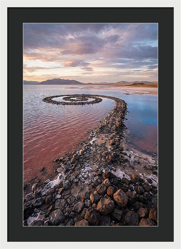 Spiral Jetty At Sunset