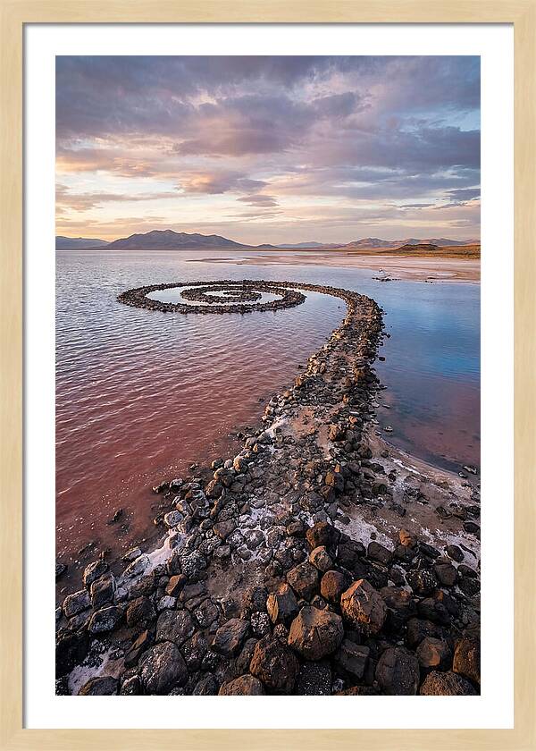 Spiral Jetty At Sunset