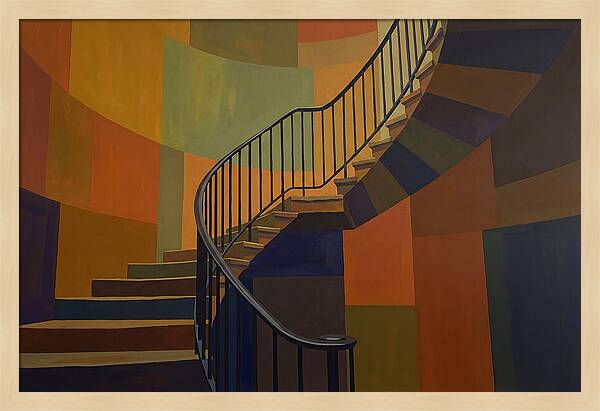 Spiral Journey Through Color