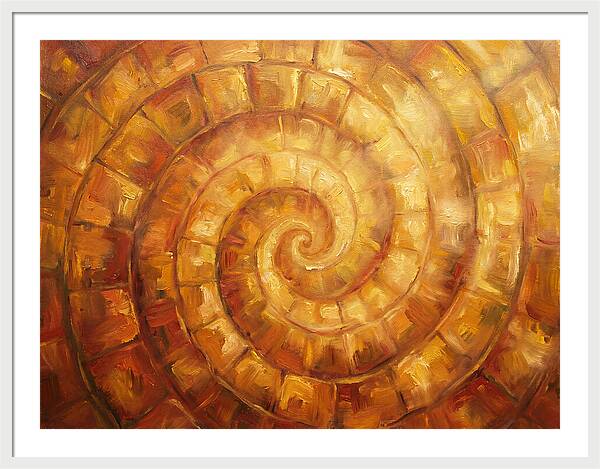 Spiral Pattern In Warm Tones