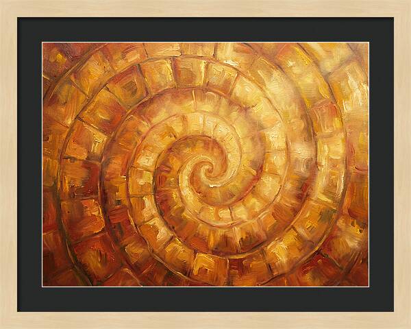Spiral Pattern In Warm Tones