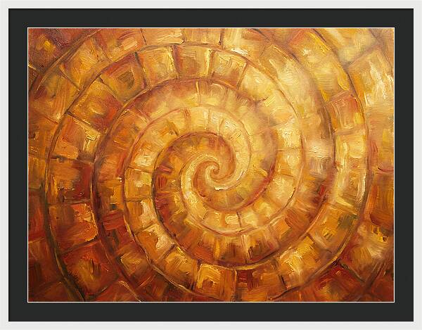 Spiral Pattern In Warm Tones