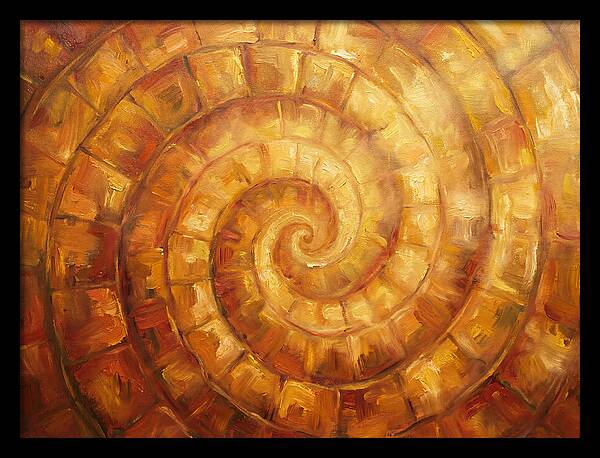 Spiral Pattern In Warm Tones