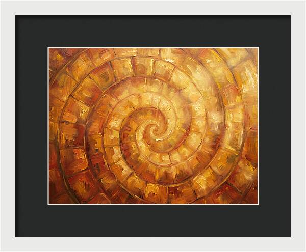 Spiral Pattern In Warm Tones