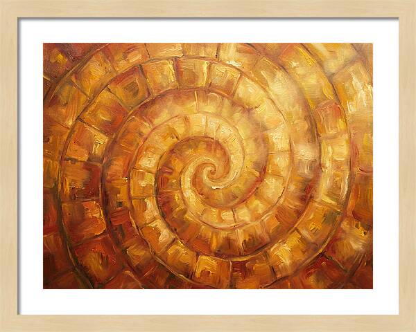 Spiral Pattern In Warm Tones