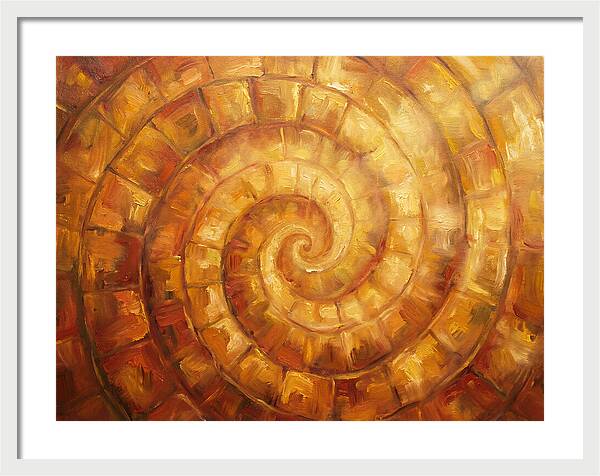 Spiral Pattern In Warm Tones