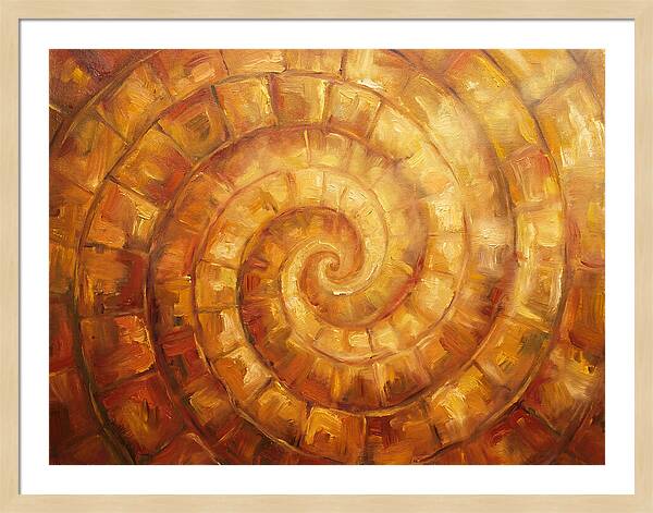 Spiral Pattern In Warm Tones