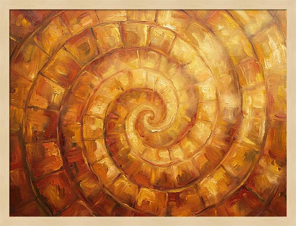 Spiral Pattern In Warm Tones