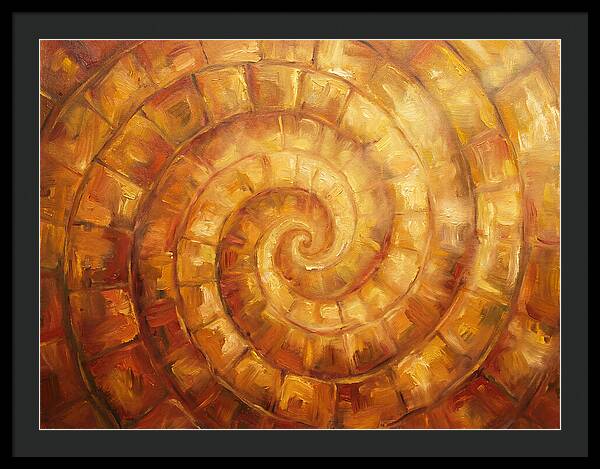 Spiral Pattern In Warm Tones