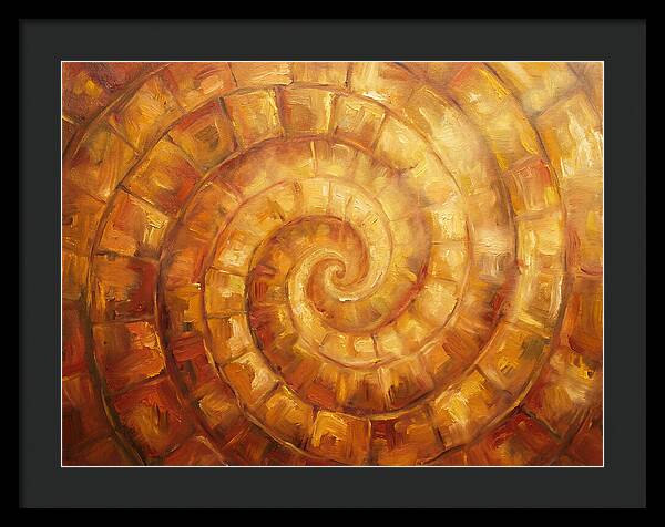 Spiral Pattern In Warm Tones