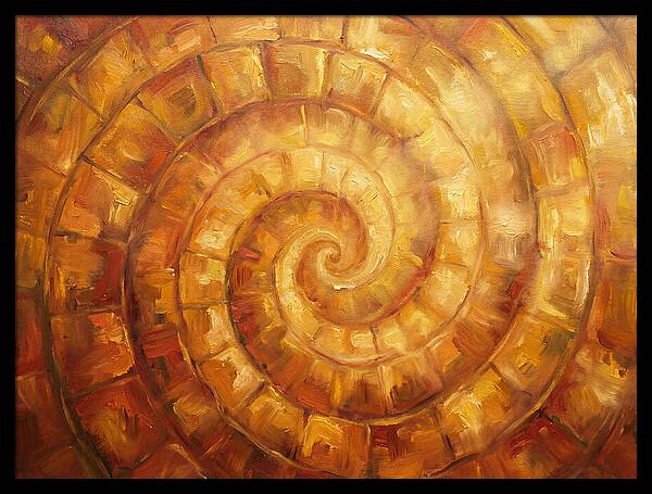 Spiral Pattern In Warm Tones