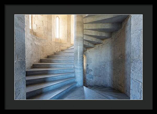 Spiral Stone Staircase In Ancient Tower